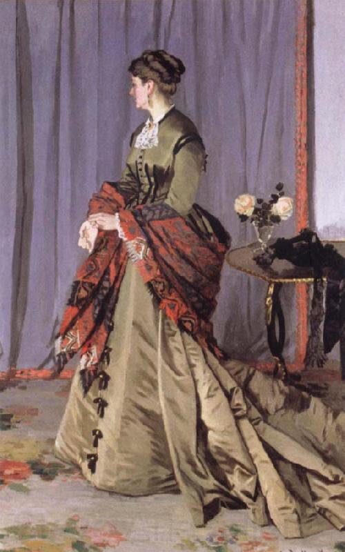 Claude Monet Portrait of Madame Louis Joachim Gaudibert France oil painting art